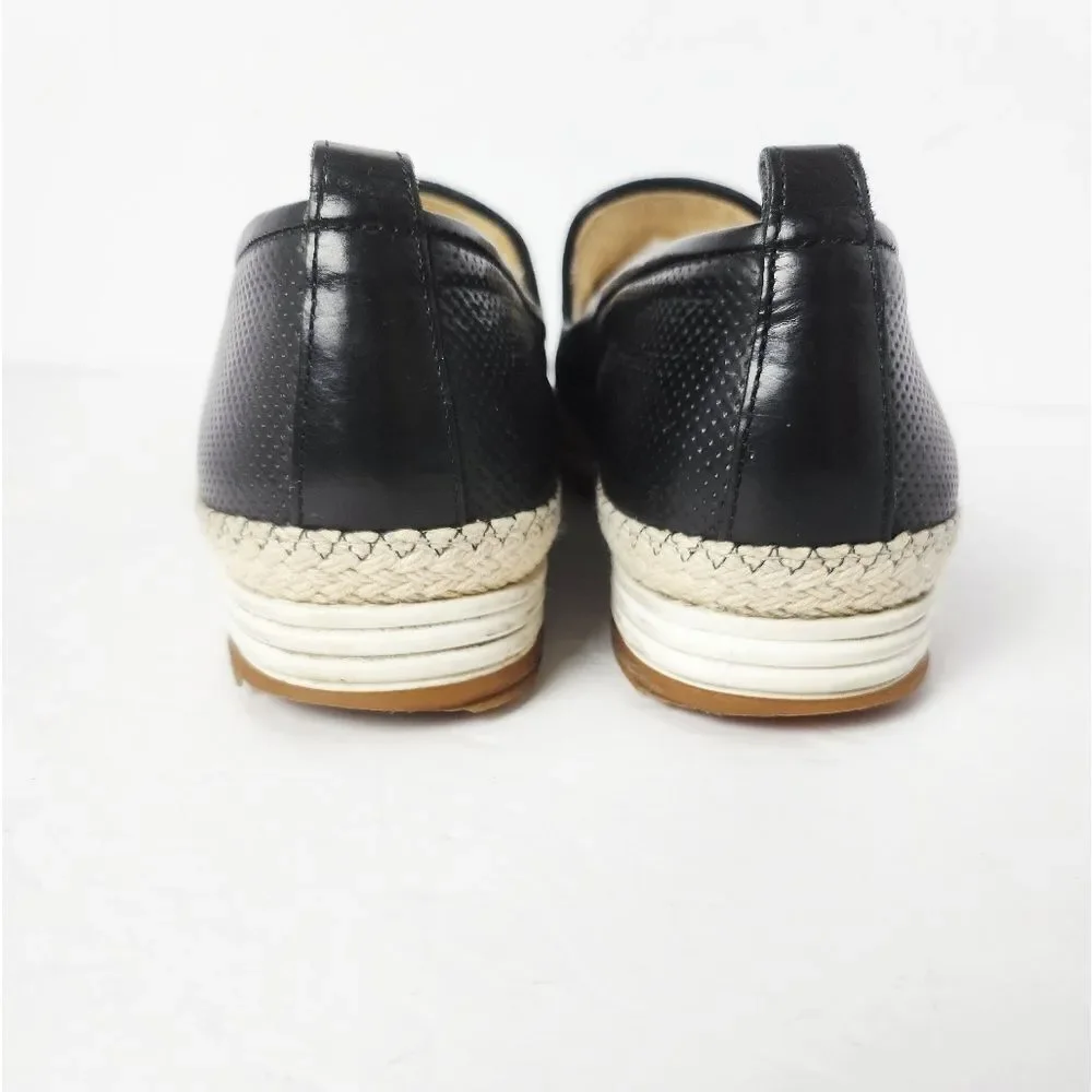 Paul Green Posh Talia Loafer Espadrille Womens Slip On Shoe Black Size US 9